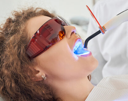 Girl at our dental office in Mississauga.